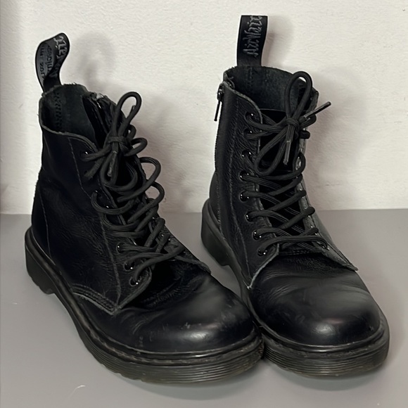 Dr. Martens 1460 Pascal Mono J Ankle Boots Black Leather Sz 4 Women/ 3 Junior - Picture 4 of 7